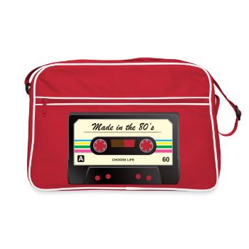 Made in the 80's - Retro Bag - red/white - Front