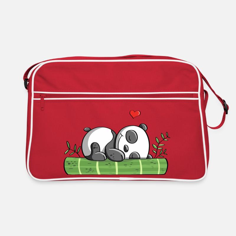 Panda ours rêves d'amour - Panda - Pandas - Comic Sac Retro