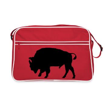 bison - Retro Bag - red/white - Front