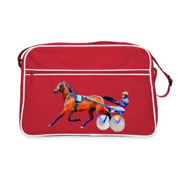 trotteur - Sac Retro - rouge/blanc - Devant