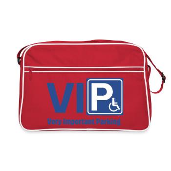 Disability, Person with reduced mobility - Retro Bag - red/white - Front