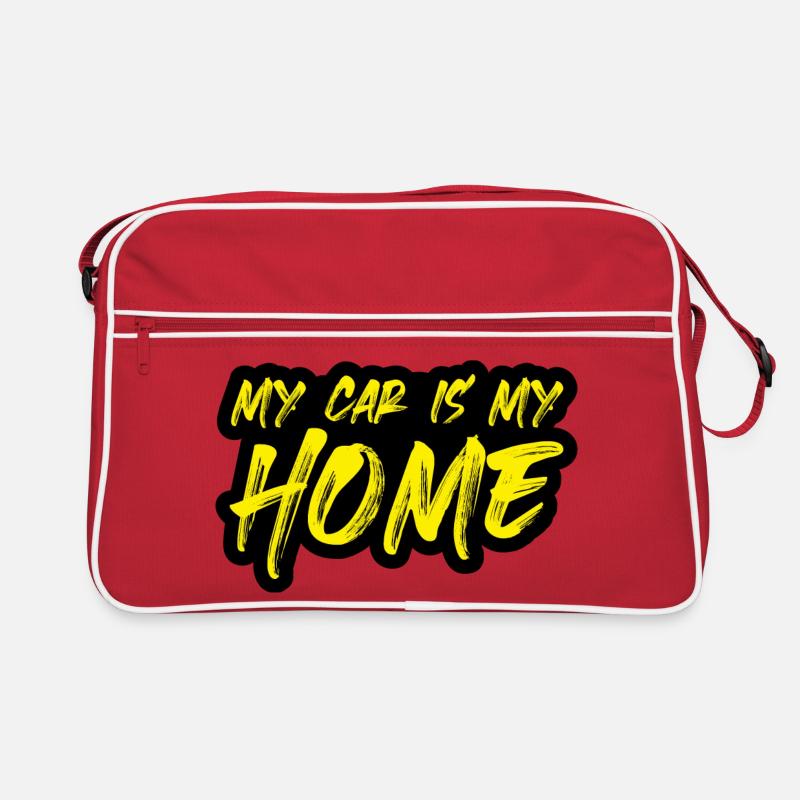 Camping Auto Leben im Auto wohnen Retro Tasche