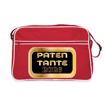 PATENTANTE 2026 CHRISTLICHER GLAUBE - Retro Tasche - Rot/Weiß - Vorne