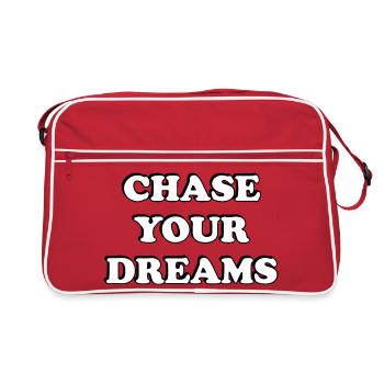 Chase Your Dreams - Retro Bag - red/white - Front