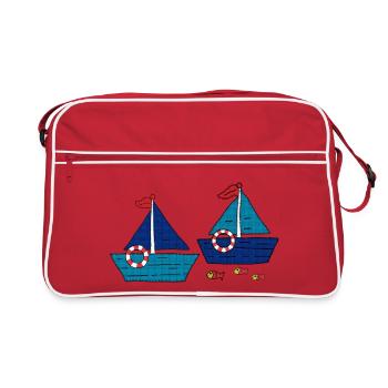 Navette - Sac Retro - rouge/blanc - Devant