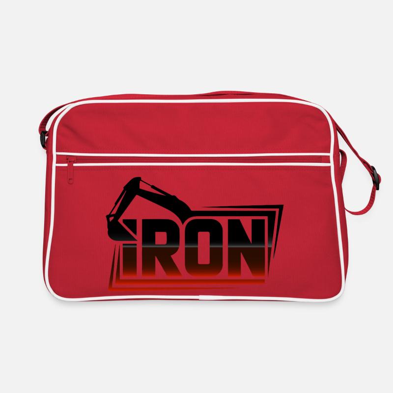 Crimson Gradient Bold Wordmark with Frame Retro Bag