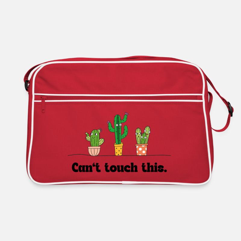 Impossible de toucher ça – Kawaii Cactus Word Game Sac Retro