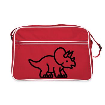 triceratops - Sac Retro - rouge/blanc - Devant