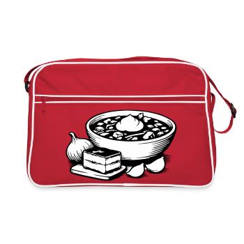 Bortsch - Sac Retro - rouge/blanc - Devant