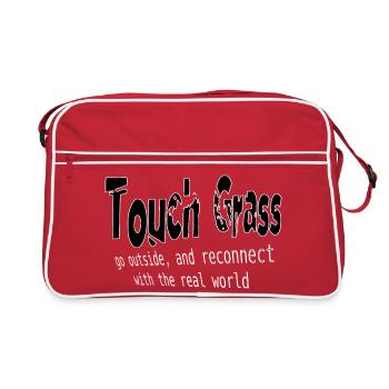 Reconnexion extérieure Touchin Grass - Sac Retro - rouge/blanc - Devant