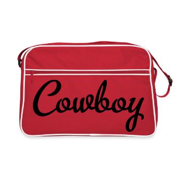 Cowboy - Retro Tasche - Rot/Weiß - Vorne