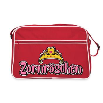 Zornröschen - Retro Tasche - Rot/Weiß - Vorne