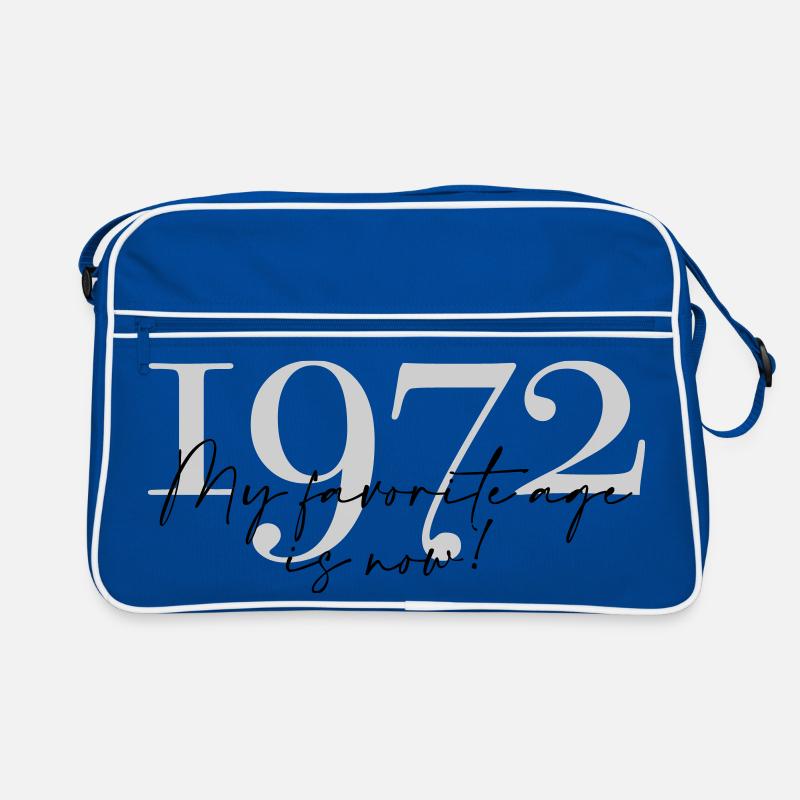 Vintage Year 1972 Script Retro Bag