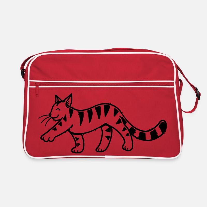 Cartoon Kitten Retro Tasche