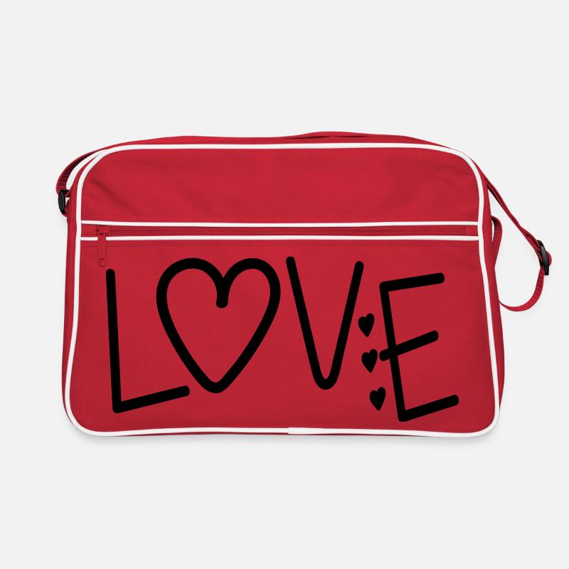 VALENTINES DAY QUOTE LOVE Retro Bag