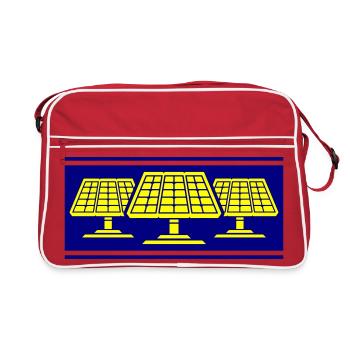Solar photovoltaic panels - Retro Bag - red/white - Front