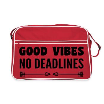 No deadlines - Sac Retro - rouge/blanc - Devant