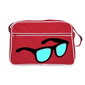 Lunettes Lunettes de soleil - Sac Retro - rouge/blanc - Devant