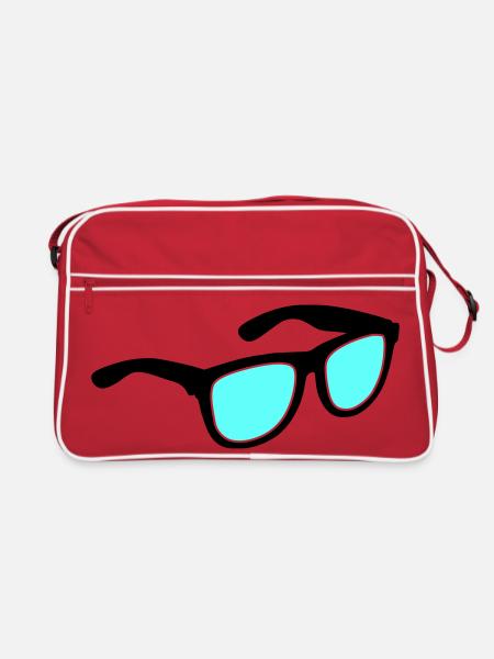 Lunettes Lunettes de soleil - Sac Retro - rouge/blanc - Devant