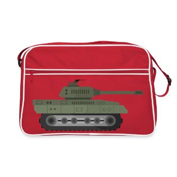 Char militaire - Sac Retro - rouge/blanc - Devant