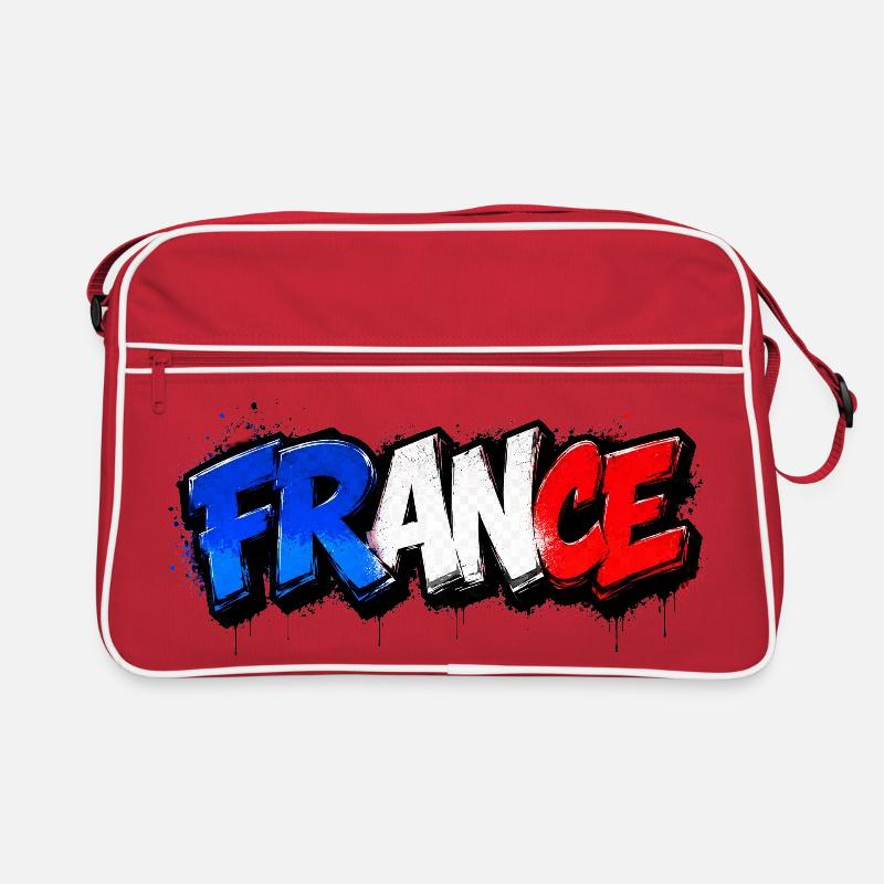 France Graffiti Retro Bag