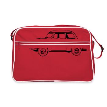  500 600 Trabi - Retro Tasche - Rot/Weiß - Vorne