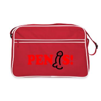 Penis - Retro Bag - red/white - Front
