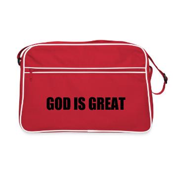 god is great - Sac Retro - rouge/blanc - Devant