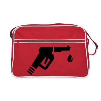 Pistolen Zapfhahn - Retro Tasche - Rot/Weiß - Vorne