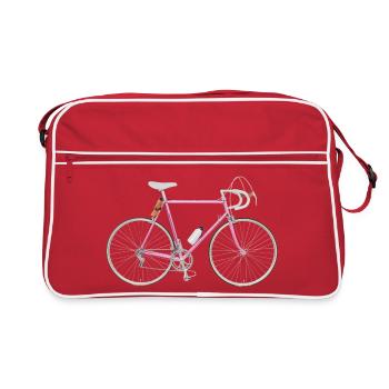 racing bike 80s - Retro Bag - red/white - Front