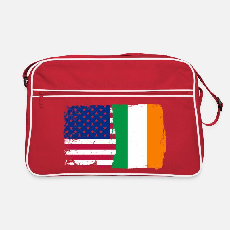 Fusion de drapeaux : étoiles et trèfle Sac Retro