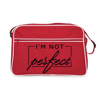 Je ne suis pas parfait - Sac Retro - rouge/blanc - Devant