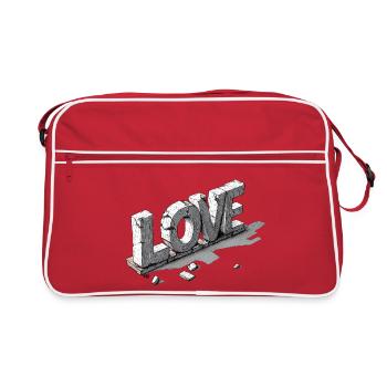 Love Stones - Retro Bag - red/white - Front