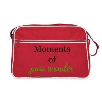 Moments of Pure Wonder Magical Awe Design	 - Retro Bag - red/white - Front