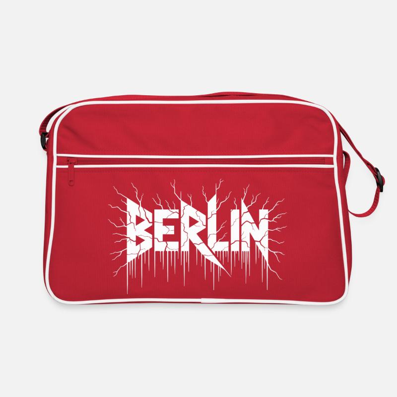 Berlin Blitzwurzeln Grafik Retro Tasche