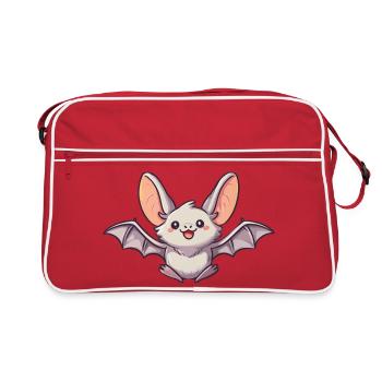 chauve-souris - Sac Retro - rouge/blanc - Devant
