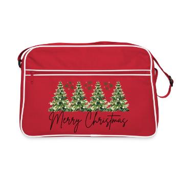 Elegant Christmas Design - Retro Bag - red/white - Front