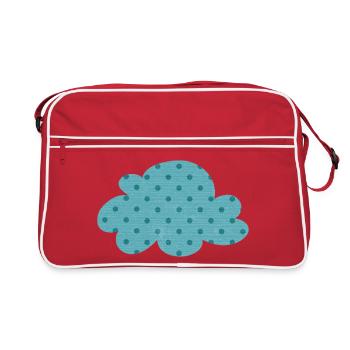 Cloud Dots Dots Weather Nursery Decoration Kids - Retro Bag - red/white - Front