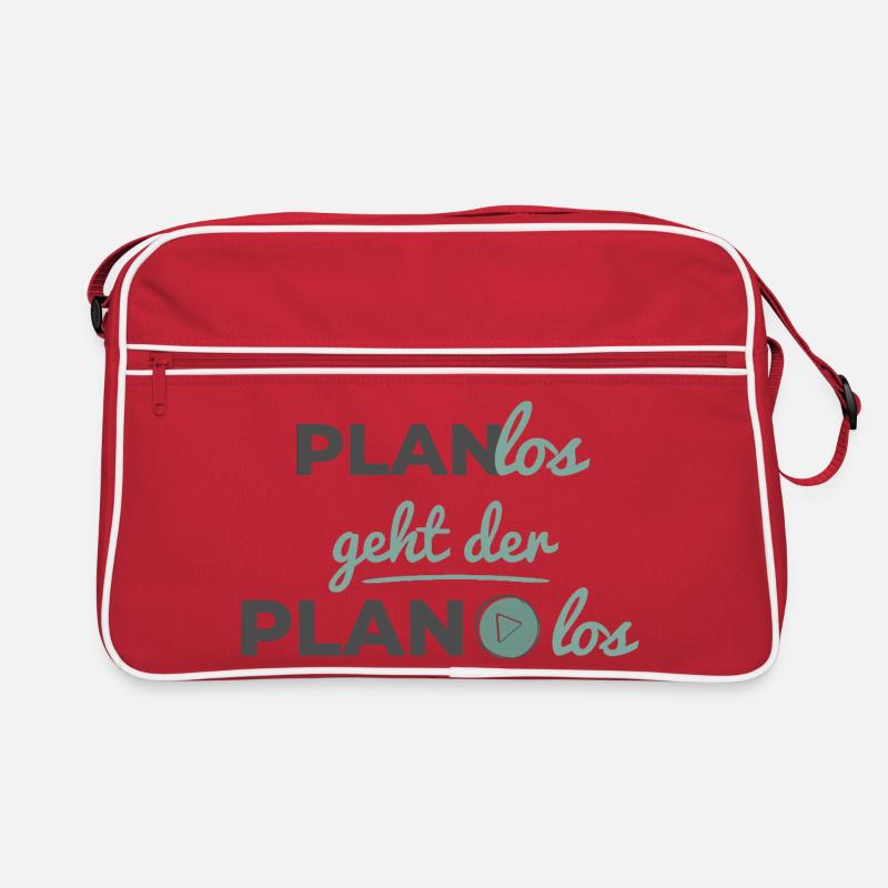 Planlos geht der Plan los – Scandi Soft Typografie Retro Tasche