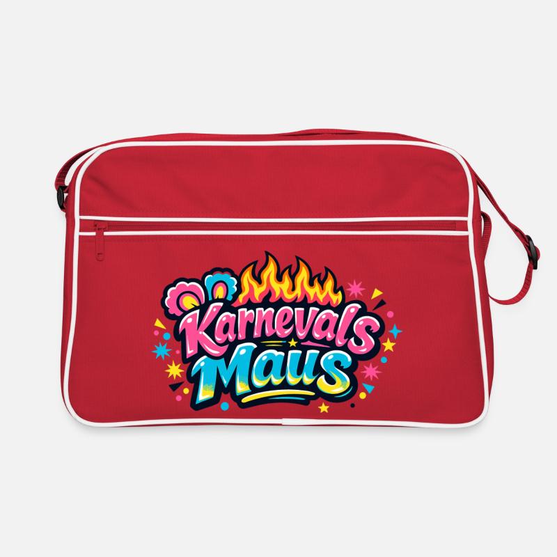 Carnival Mouse Jeck - Cologne Alaaf Motif Retro Bag