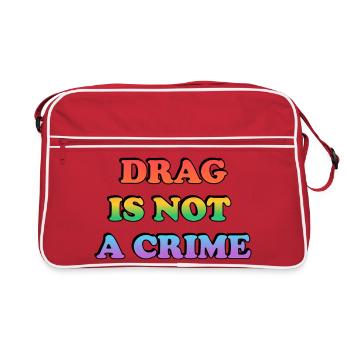 Le drag n’est pas un crime - Sac Retro - rouge/blanc - Devant