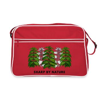 Stinging nettle is sharp by nature - Retro Bag - red/white - Front