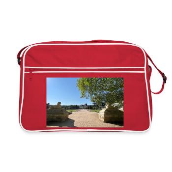 Castle of Chenonceau - Retro Bag - red/white - Front