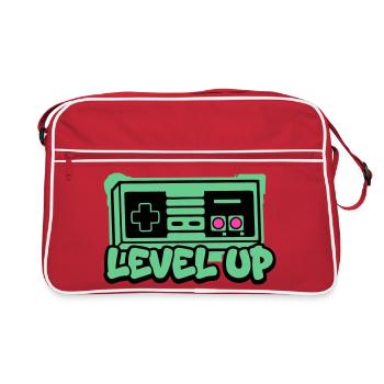 Level Up Controller Icon - Retro Bag - red/white - Front