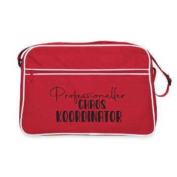 Professioneller Chaoskoordinator - Retro Tasche - Rot/Weiß - Vorne