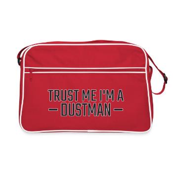 Dustman Trust me - Retro Tasche - Rot/Weiß - Vorne
