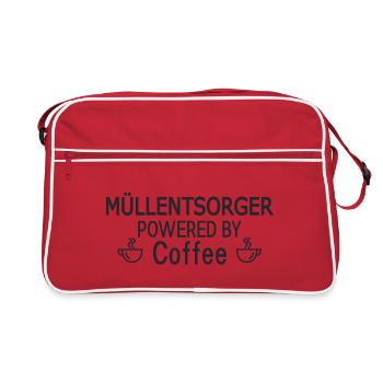 Élimination des déchets alimentée par le café - Sac Retro - rouge/blanc - Devant
