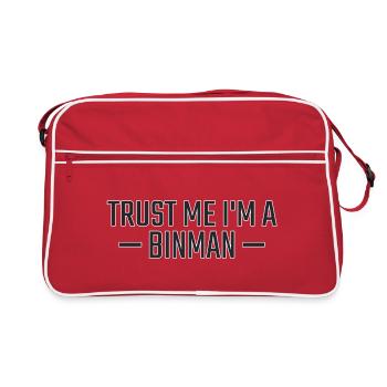Binman Trust me - Retro Bag - red/white - Front