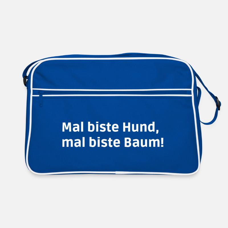 Mal biste Hund, mal biste Baum! Retro Tasche