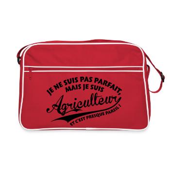 Parfait Agriculteur - Sac Retro - rouge/blanc - Devant